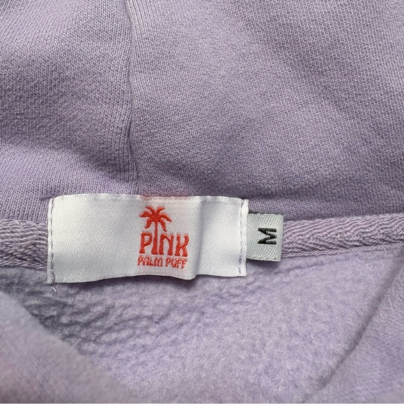 Pink Palm Puff “To Live For the Hope of it All" Hoodie in Lilac, Size M - Picture 10 of 12